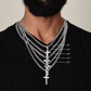 To My Bonus Dad | Cuban Chain with Artisan Cross Necklace