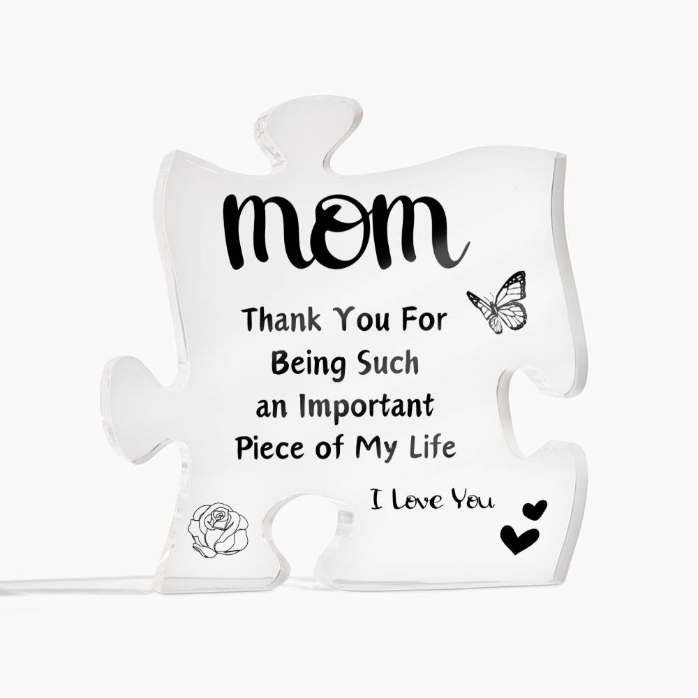 I Love You Mom | Acrylic Puzzle Plaque