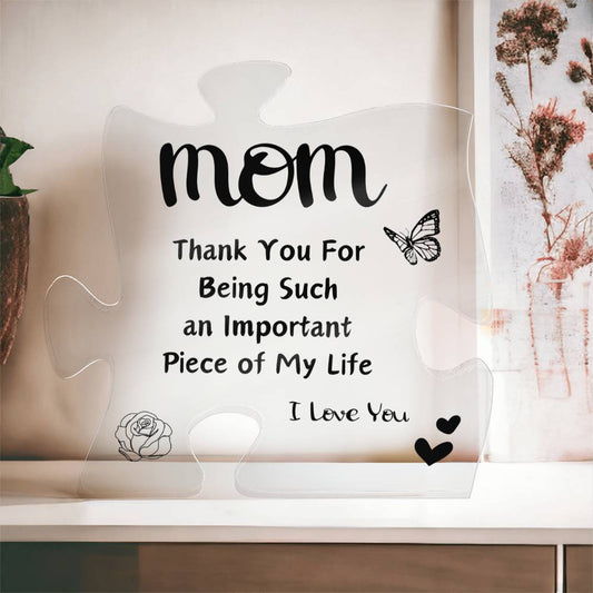 I Love You Mom | Acrylic Puzzle Plaque