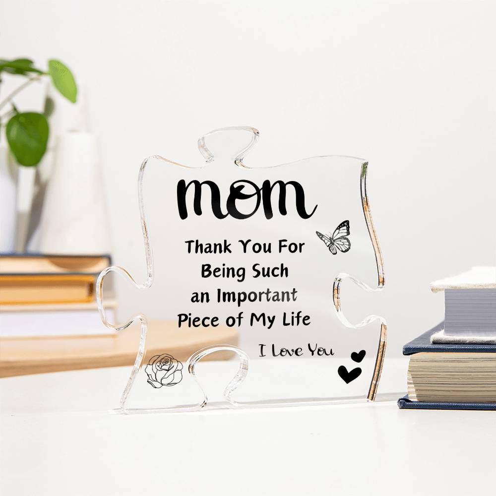 I Love You Mom | Acrylic Puzzle Plaque