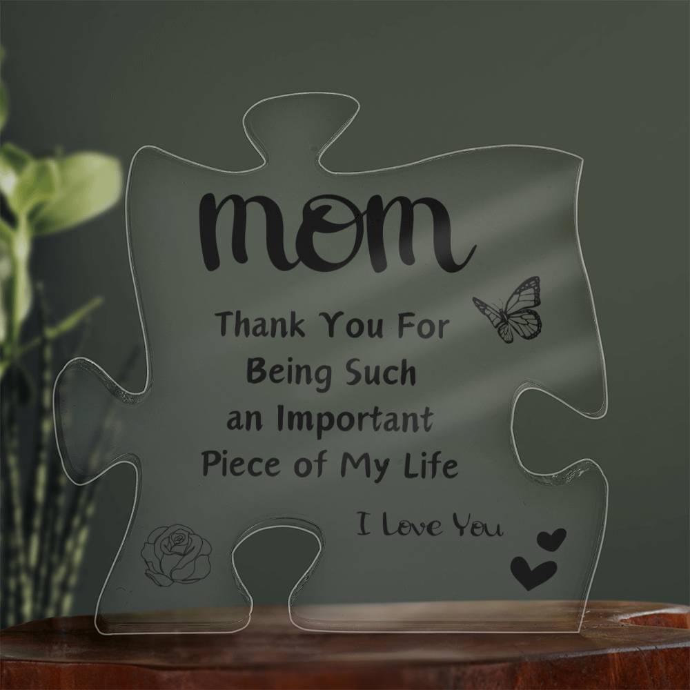 I Love You Mom | Acrylic Puzzle Plaque