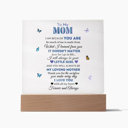 To My Mom | From your Daughter | Acrylic Square Plaque