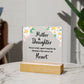 Mother and Daughter | Acrylic Square Plaque