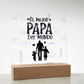 El mejor Papá del Mundo | Placa de Acrílico Cuadrada