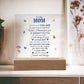 To My Mom | From your Son | Acrylic Square Plaque