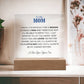 To My Mom | From your Son | Acrylic Square Plaque