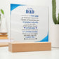 To My Dad | From your Daughter | Acrylic Square Plaque