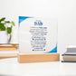 To My Dad | From your Daughter | Acrylic Square Plaque