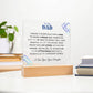 To My Dad | From your Daughter | Acrylic Square Plaque
