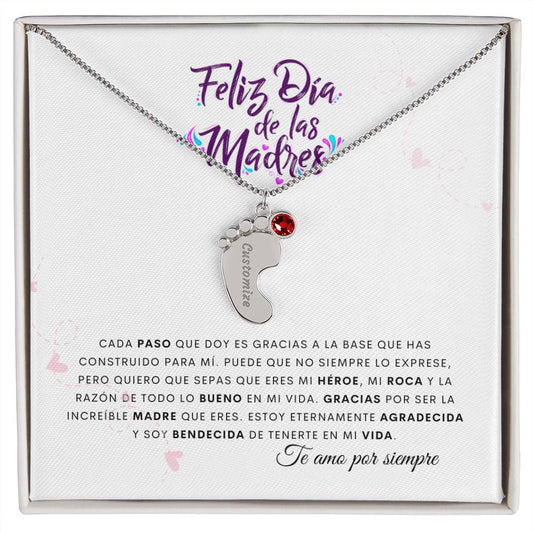 Feliz Día de las Madres | Pies de Bebé Personalizables