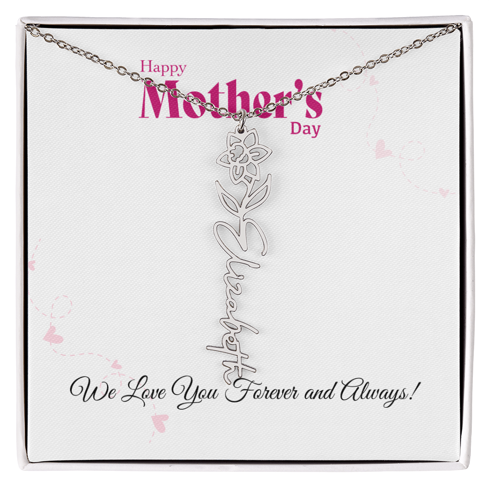 Happy Mother's Day_Flower Name Necklace