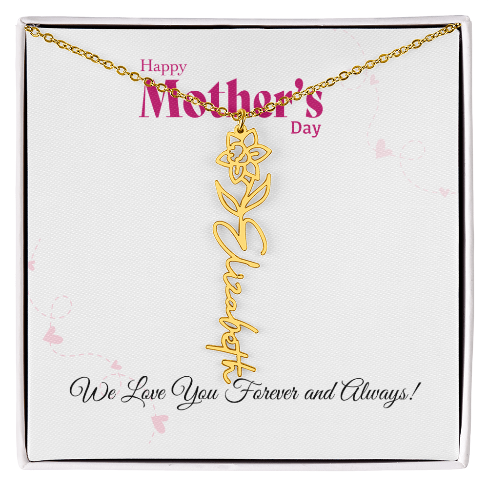 Happy Mother's Day_Flower Name Necklace