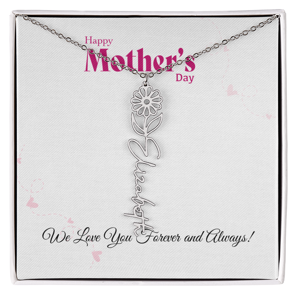 Happy Mother's Day_Flower Name Necklace