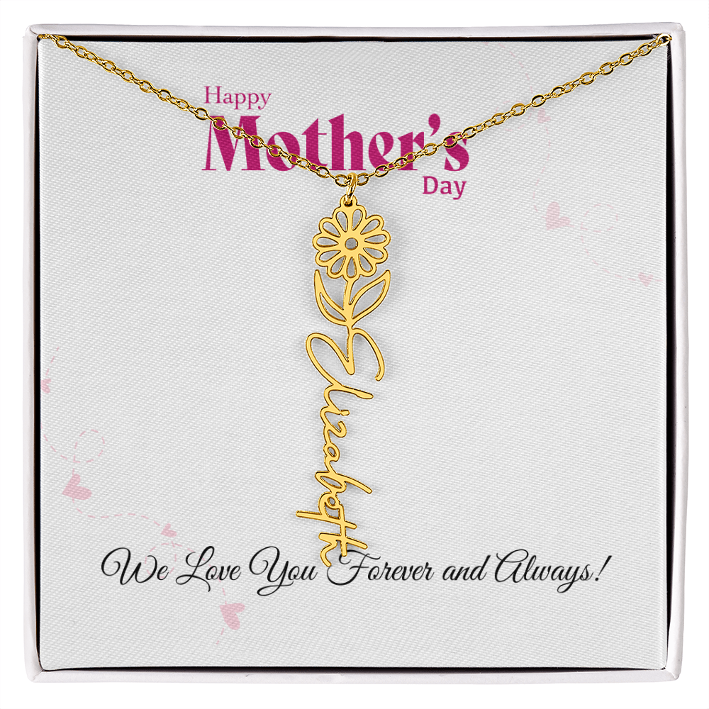 Happy Mother's Day_Flower Name Necklace