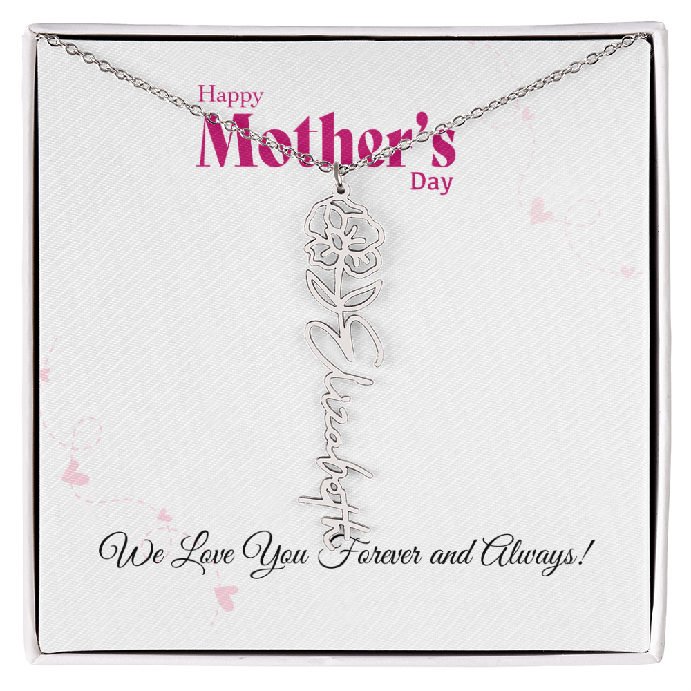 Happy Mother's Day_Flower Name Necklace