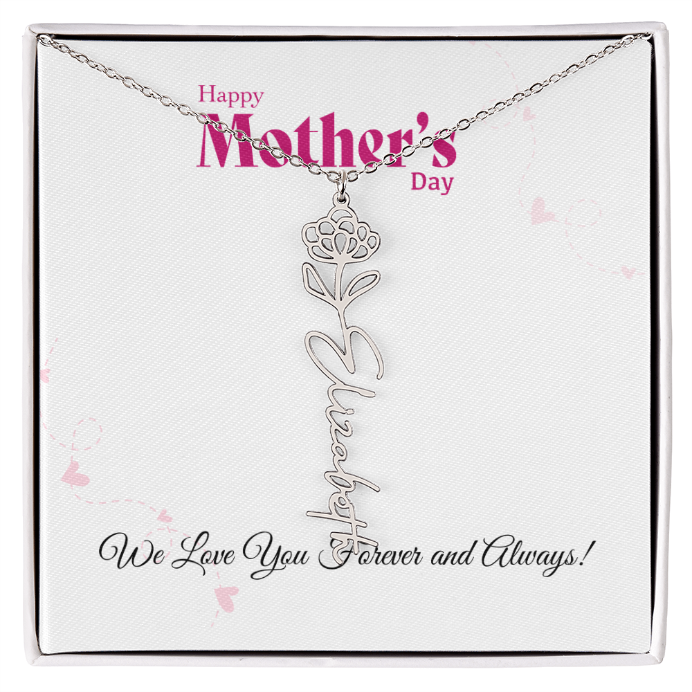 Happy Mother's Day_Flower Name Necklace