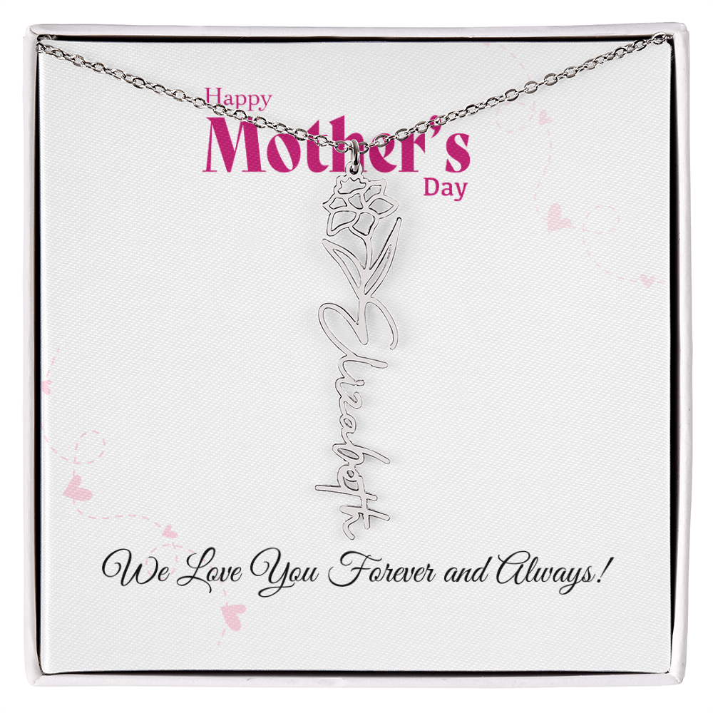 Happy Mother's Day_Flower Name Necklace
