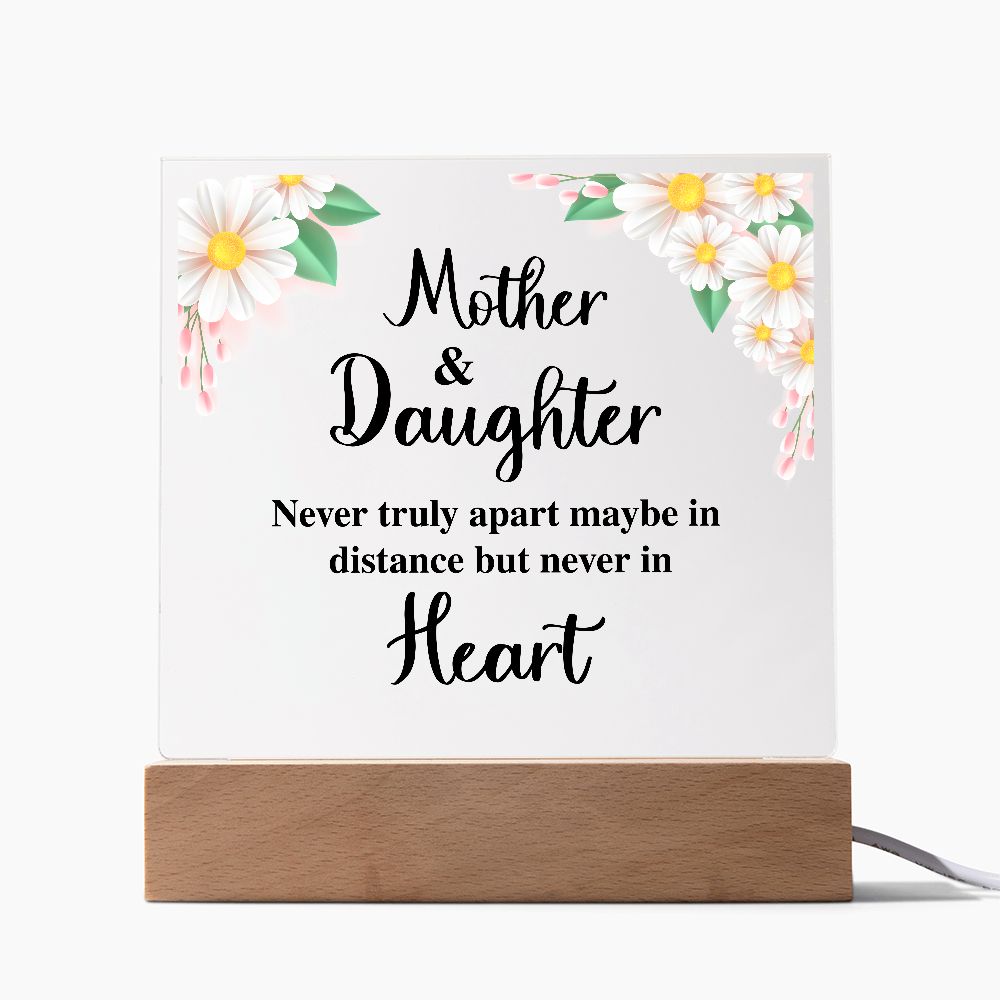 Mother and Daughter | Acrylic Square Plaque