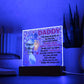 1st Father's Day | From Baby | Square Acrylic Plaque