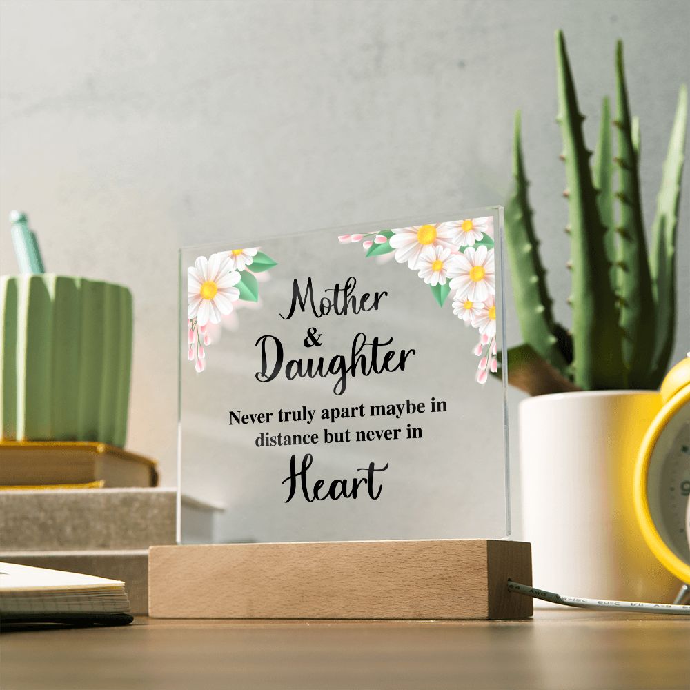 Mother and Daughter | Acrylic Square Plaque