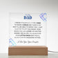 To My Dad | From your Daughter | Acrylic Square Plaque