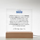 To My Mom | From your Son | Acrylic Square Plaque