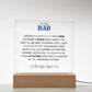 To My Dad | From your Son | Acrylic Square Plaque