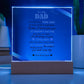 To My Dad | From your Son | Acrylic Square Plaque