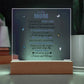 To My Mom | From your Daughter | Acrylic Square Plaque