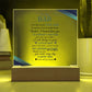 To My Dad | From your Son | Acrylic Square Plaque