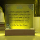 To My Dad | From your Daughter | Acrylic Square Plaque