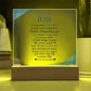 To My Dad | From your Daughter | Acrylic Square Plaque