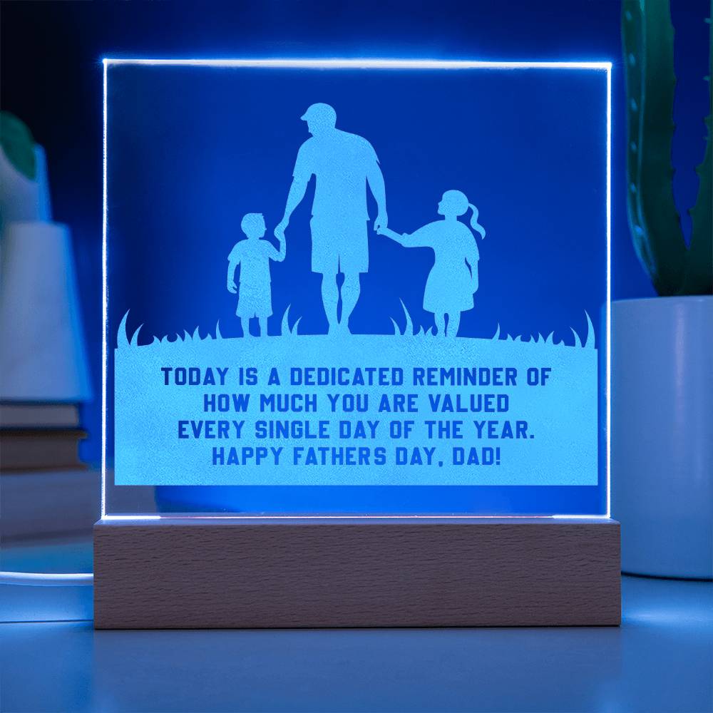 Happy Father's Day | From Children |  Engraved Acrylic Plaque