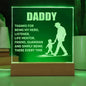 Daddy, Thanks for being my hero | Engraved Acrylic Plaque