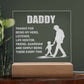 Daddy, Thanks for being my hero | Engraved Acrylic Plaque