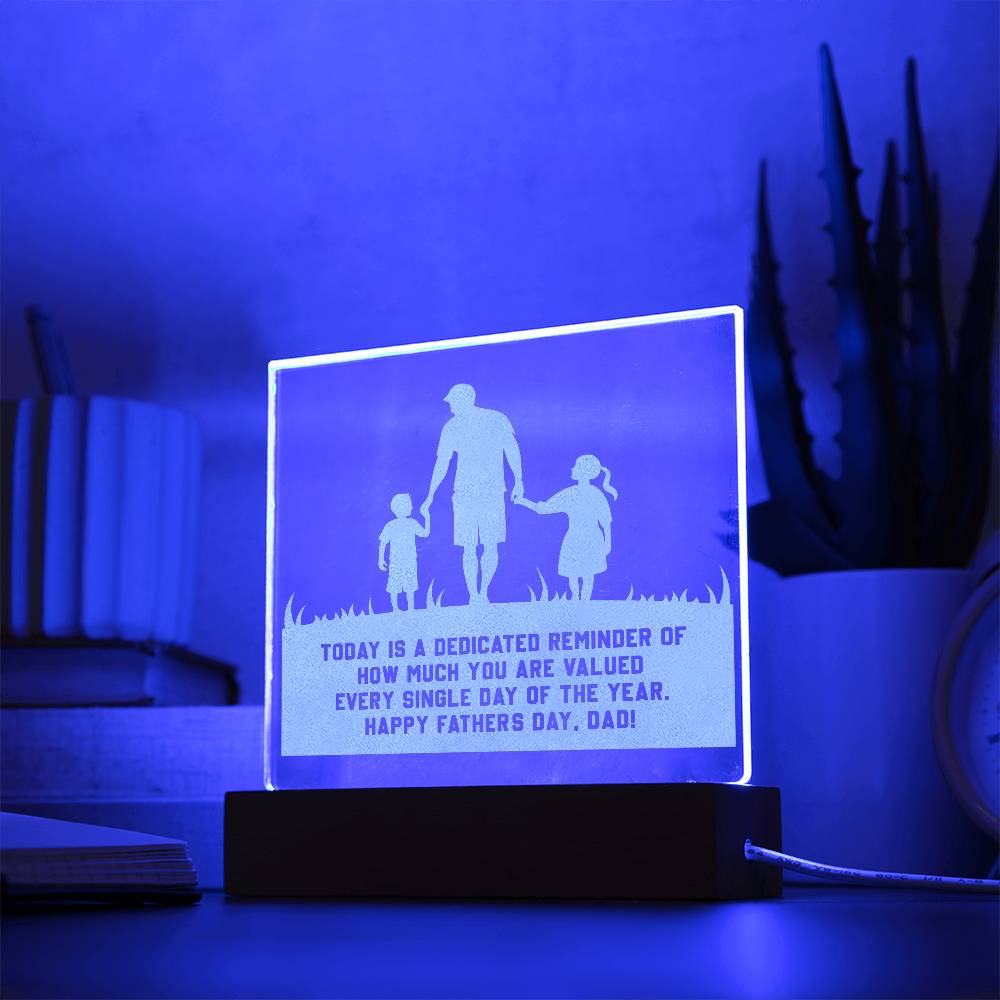 Happy Father's Day | From Children |  Engraved Acrylic Plaque