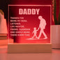 Daddy, Thanks for being my hero | Engraved Acrylic Plaque