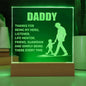 Daddy, Thanks for being my hero | Engraved Acrylic Plaque