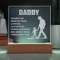 Daddy, Thanks for being my hero | Engraved Acrylic Plaque