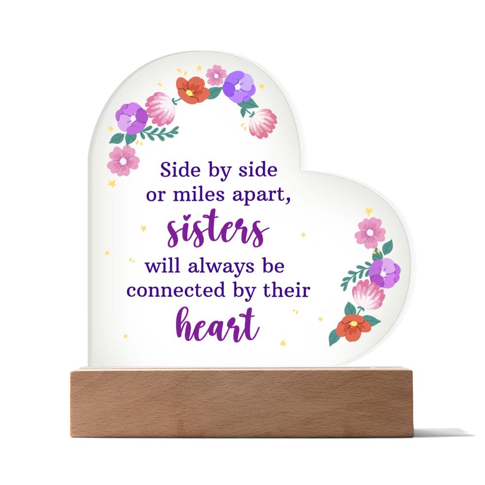 To My Sister | Acrylic Heart Plaque