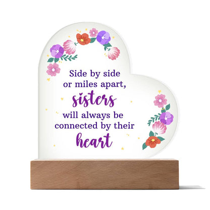 To My Sister | Acrylic Heart Plaque