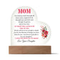 To Mom | From Your Daughter | Acrylic Heart Plaque