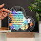 Dear Daddy | From your Daughter | Heart Acrylic Plaque