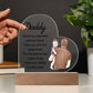 To My Daddy | From your Daughter | Heart Acrylic Plaque