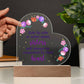 To My Sister | Acrylic Heart Plaque