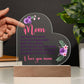 To My Mom (You mean the world to us...) | Acrylic Heart Plaque