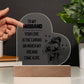 To My Husband | From your Wife | Heart Acrylic Plaque