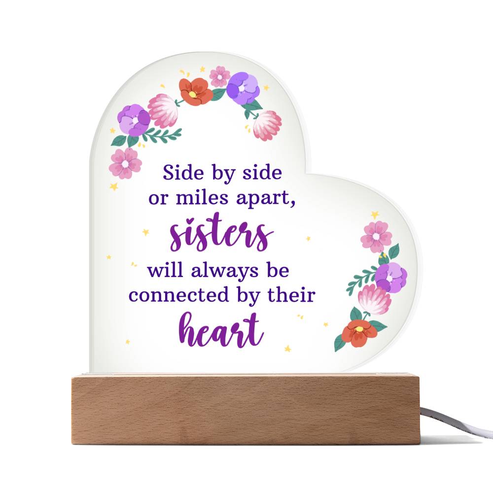 To My Sister | Acrylic Heart Plaque
