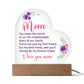 To My Mom (You mean the world to us...) | Acrylic Heart Plaque