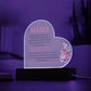 Para Mamá | De tu Hija | Placa de Acrílico Corazón